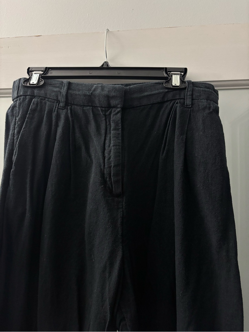 Abercrombie & Fitch Black Linen Trousers - Picture 6 of 7